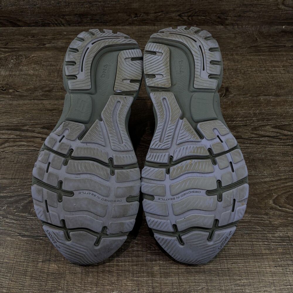 Brooks Ghost 15 Shoes Women's 9 Black Gray Mesh Running Cushioned Sneakers - Picture 7 of 8